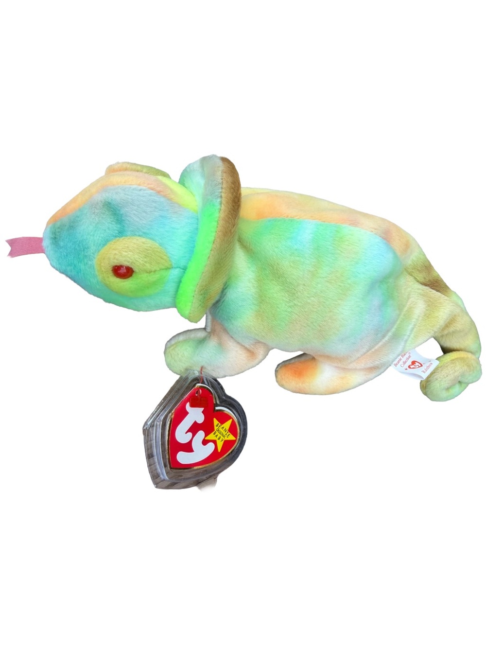Ty Beanie Baby Rainbow the Chameleon 1997 – 9” Retired Plush – MWMT